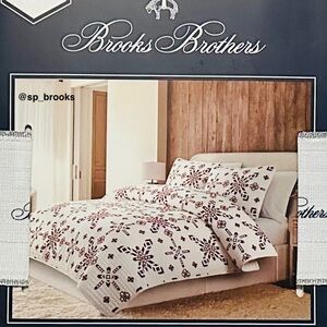🎁Brooks Brothers Quilt Set - King Size - 3PC Christmas Holiday Quilt Set